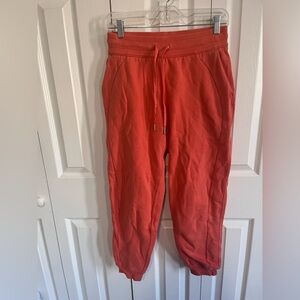 Lululemon Scuba High Rise Jogger Orange Size 6